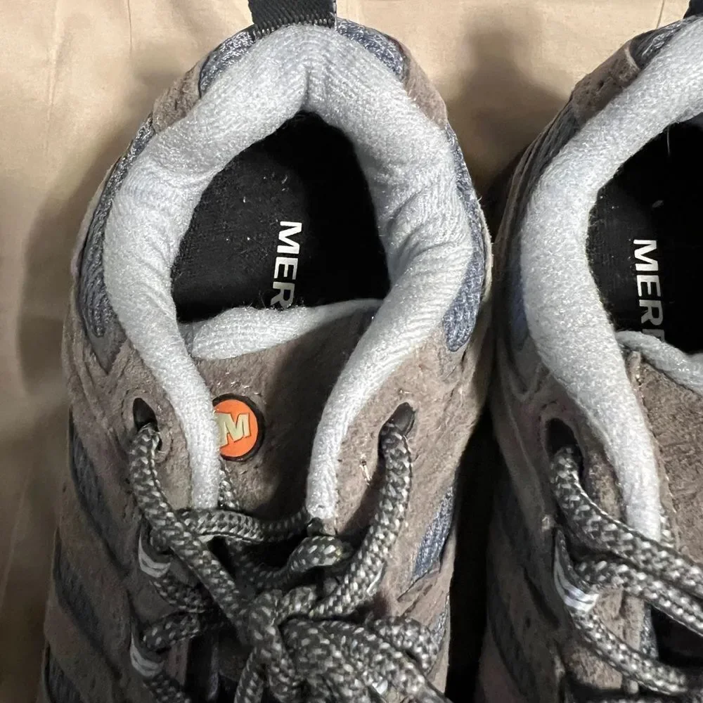 Gray and Blue Hiking Shoes